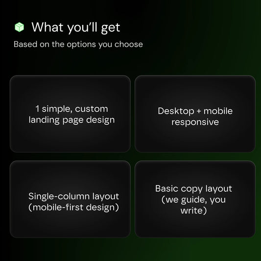 Low budget - Low budget landing page